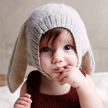 2023 Toamna Iarna Copilul Sugari Copii Tricotate Pălărie De Iepure Adorabil Urechi Lungi Pălărie Copil Drăguț Bunny Beanie Cap Foto Elemente De Recuzită Pentru Copii