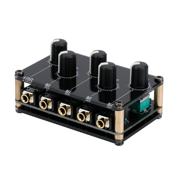 4-în-1-out Pasiv Mixer Modul Stereo Mini 4Channel Pasiv Mixer Mixer Audio 1 Intrare Audio pentru Ieșire 4 Ultra Compact Zgomot Redus