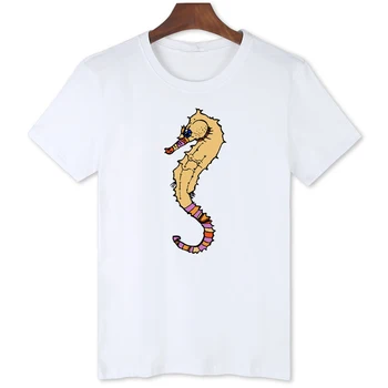 Hipocampus japonicus de Desene animate T-shirt de Brand Original pentru Bărbați Maneci Scurte Topuri Tricouri Casual, Confortabile, Supradimensionate Tricou B1-134