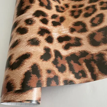 Leopard de Imprimare de Vinil Rola autoadeziva Camuflaj Film Foaie DIY Motocicleta Scuter Skateboard Masina Ambalaj Folie