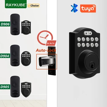 RAYKUBE Digital Blocare Zăvor Tuya Bluetooth Smart Keyless APP Parola de Deblocare de la Distanță de Sprijin Temporară Cod Înlocuire Ușoară