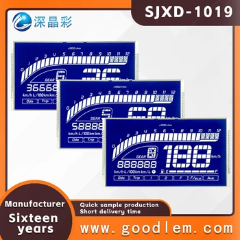 Vehicul modulul de afișare SJXD-1019 HTN negativ Redus de energie segmentul LCD 43PIN pin interfață Motocicleta ecran de afișare LCD